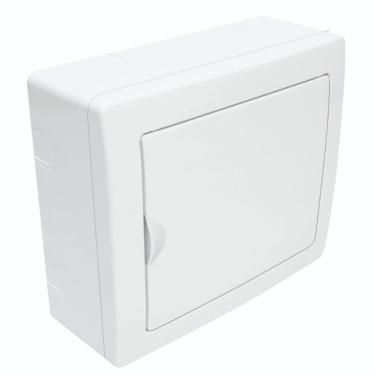 Imagem de Quadro de Distribuição de Sobrepor para 6 Disjuntores NEMA ou 8 DIN Porta Branca Reversível - 3213 - FAME