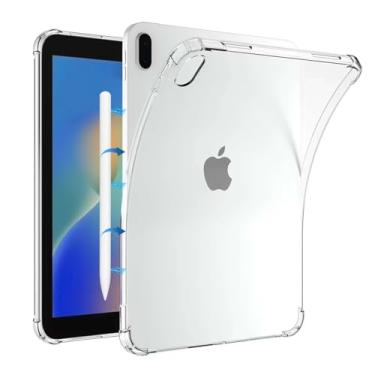 Imagem de Capa transparente para Apple iPad de 10,2 polegadas, 9ª 8ª e 7ª geração 2021/2020/2019, ultrafina, flexível, amortecedora, à prova de choque, antiamarela, capa traseira para iPad de 10,2 polegadas,