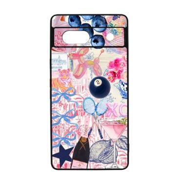 Imagem de qizjio Capa de telefone moderna colagem à prova de choque capa protetora para celular para Google Pixel 7A
