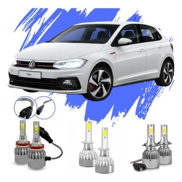 Imagem de Lâmpada Led Polo 2017-2024 Kit H1 H7 H11 V10 - Efeito Xênon