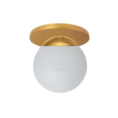 Imagem de Plafon Jabuticaba Dourado Fosco 12,5cm x 12cm - Luminária