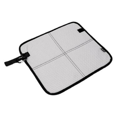 Imagem de Dynwave Esteira dobrável para sentar, à prova d'água, portátil, 13,7 x 12,2 x 0,4 polegadas para caminhadas, Cinza Prateado