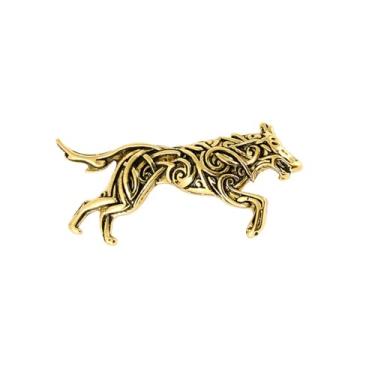 Imagem de Alfinetes de lapela vintage lobo pequeno broche para homens mulheres moda punk prata/banhado a ouro animal alfinete para gola, terno, jaquetas, casacos, vestidos, chapéus, joias exclusivas góticas