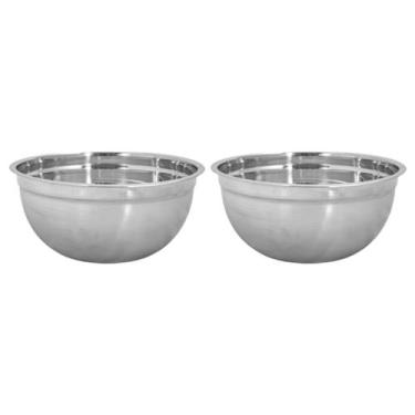 Imagem de Jogo De Bowls Em Aço Inox Para Massas Confeitaria 3,2L Com 2 Unidades 