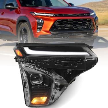 Imagem de Huray Conjunto de farol direito adequado para Chevy Trax LT/2RS/Activ 2024 2025 RH com projetor LED DRL farol de substituição original de fábrica para GM2503553 42876953 lado do passageiro