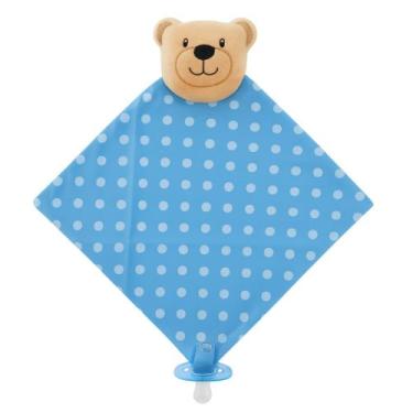 Imagem de Naninha Para Bebê Bichinho Pelúcia com Prendedor de Chupeta - Kolim En