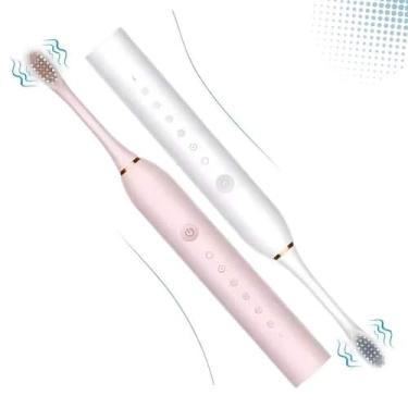 Imagem de Escova De Dente Elétrica Recarregável Usb Ultra Sônica Com Refis - Kin