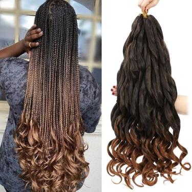 Imagem de Cabelo sintético francês encaracolado, Conrora, 24 polegadas, 8 pacote