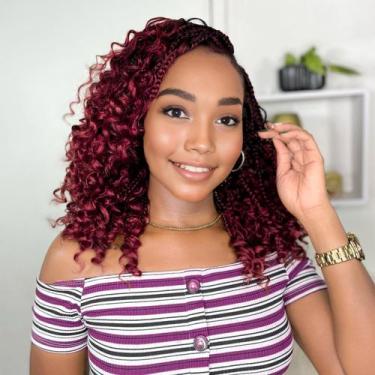Imagem de Crochet Hair Yewell Goddess Box Braids 30 cm Boho Curly Ends
