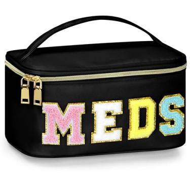 Imagem de Bolsa de armazenamento BuyCard Medicines Chenille Letter Bag Nylon