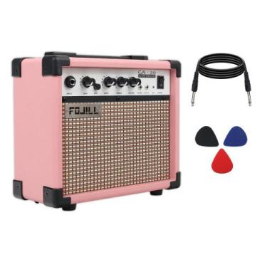 Imagem de Amplificador de Guitarra Elétrica FOJILL Fojill 20W Portátil Rosa