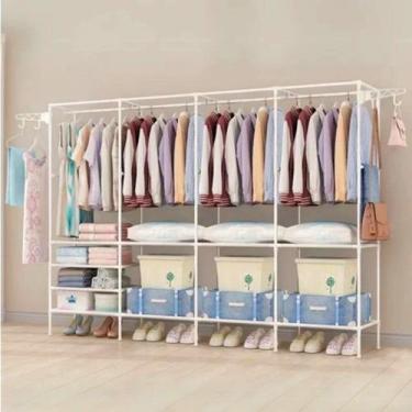 Imagem de Arara Para Roupas Closet Cabideiro e Sapateira Organizadora Multiuso 4