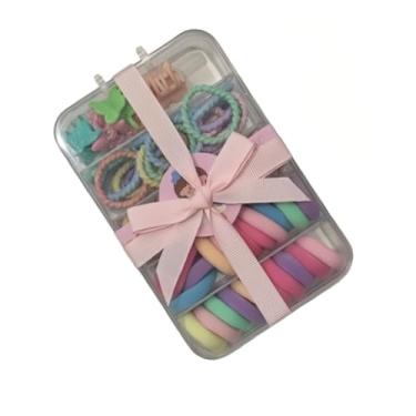 Imagem de Kit de Cabelo Infantil com Maleta, Xuxinhas e Presilhas - Presente para Meninas