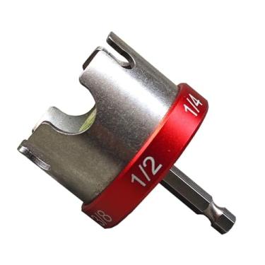 Imagem de Dualoai Removedor de porcas para fixação de furadeiras com zíper para racks de conduíte, sistemas de suporte, resistente para hastes roscadas de 1/4"