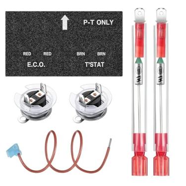 Imagem de Aquecedor de água RV de corte térmico para aquecedores de água Atwood 93866 91447 RV com kit de montagem de termostato ECO, fusível de corte térmico Dometic adequado para peças Atwood gc6aa-10e