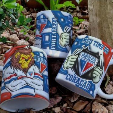 Imagem de Caneca Time Do Coração 3d Personalizada 325ml Branca - TIMES, FORTALEZ