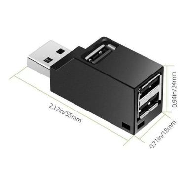 Imagem de Hub USB Multifuncional 3 Portas 2.0 Tomate MST-011