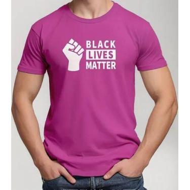 Imagem de Camiseta Camisa de Algodão Adulto Masculina Feminina Consciência Negra