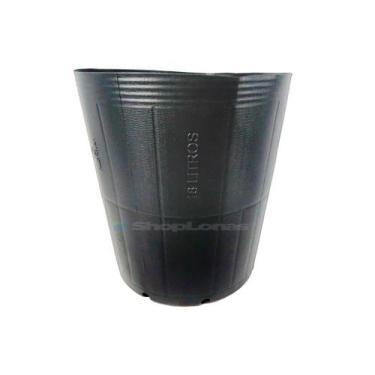 Imagem de Vaso Pote Preto para Mudas Plástico 18 Litros Nutriplan Kit 40