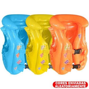 Imagem de Kit Colete Ajustável Aquático Infantil Com Bola Para Piscinas - Winmax