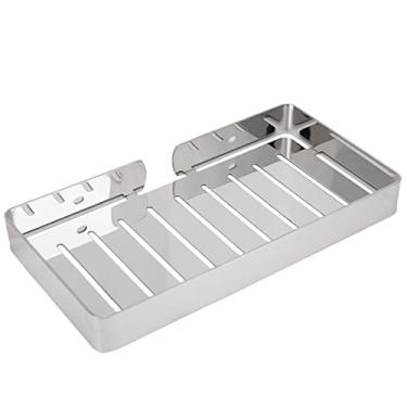 Imagem de ZJchao Suporte de Sabonete Em Barra para Chuveiro, Saboneteira de 9,05 X 4,72 X 0,98 pol., Prateleira de Drenagem de Aço Inoxidável para Montagem na Parede Com Cantos Arredondados (Prata)