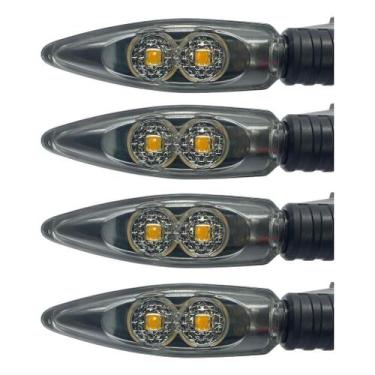 Imagem de Kit 4 Piscas Led Traseiro Dianteiro Bmw R1200 F800 S1000r - AOLIXIN