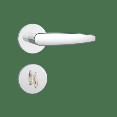 Imagem de Fechadura Para Banheiro Stam 823/33 Roseta Redonda Inox