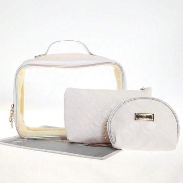 Imagem de Kit 3 Peças Necessaire Estojo Cosmética Fofo Modelo Novo - NoBrand, Be