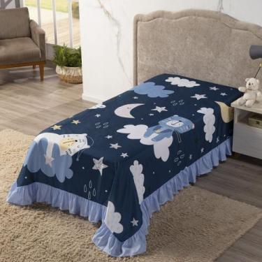 Imagem de Colcha Solteiro Infantil com Babado 1,70 x 2,30m Avulso 01 peça Decora