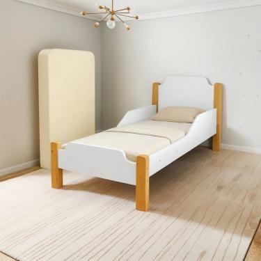 Imagem de Mini Cama Infantil Pés Em Madeira Temática Com Colchão D18