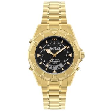Imagem de Relógio Technos Masculino Ref: Wt2050afn/1p Skydiver Anadigi Dourado
