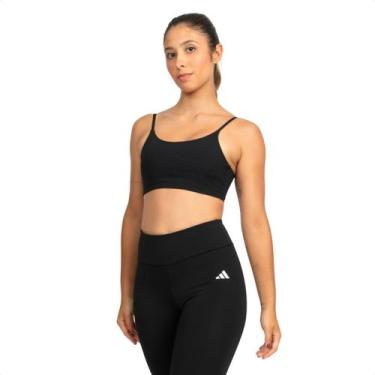 Imagem de Top Feminina Bojo Adidas Essentials Preta, Black, M