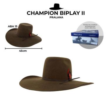 Imagem de Chapeu Pralana Orinal Champion Biplay Aba 13 Marrom Tam - 57 - PRALANA
