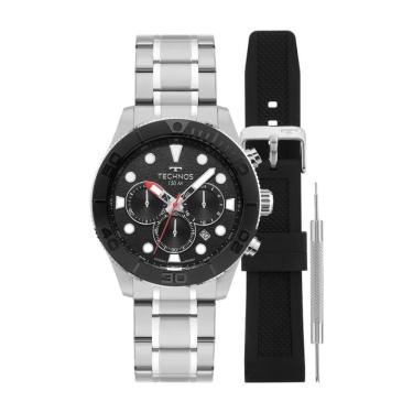 Imagem de Relógio Technos Masculino Ref: Js25bcj/t1p Cronógrafo Acqua Prateado