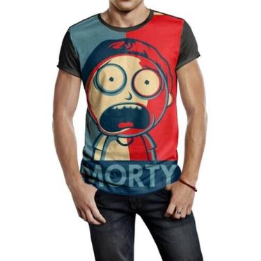 Imagem de Camiseta Masculina Rick And Morty Morty Smith Ref:669 - smoke, Preto, 