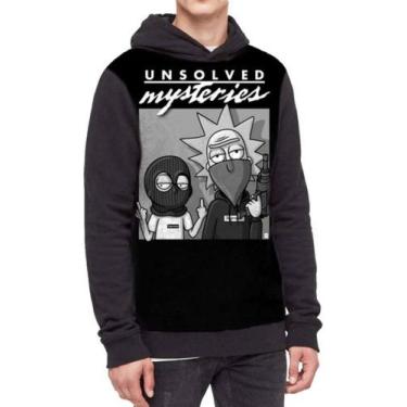 Imagem de Moletom Com Capuz Rick And Morty Unsolved Mysteries Ref:707 - smoke, P