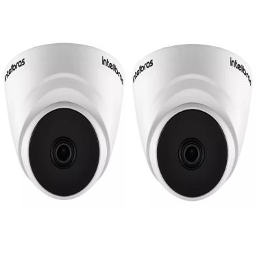 Imagem de kit 2 Câmera de segurança Intelbras VHL 1220 D com resolução de 2MP visão noturna incluída branca