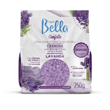 Imagem de Cera Depilatória Depil Bella Confete Lavanda 250g