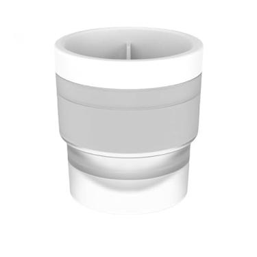 Imagem de Forma De Gelo Redonda Esférica Molde Bola Esfera Bebida Whisky Bar Silicone Drink(Branco,1)