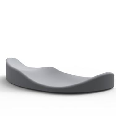 Imagem de Suporte ergonômico para descanso de pulso para mouse com espuma de memória – Almofada de pulso de gel de silicone macio, mousepad antiderrapante para escritório, laptop, jogos de PC - alívio da dor de