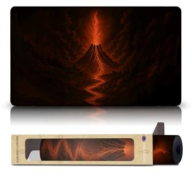 Imagem de Wizcraft Gaming Mountain (Stitched) - MTG Playmat - Compatible with Magic The Gathering Playmat - Play MTG, YuGiOh, TCG - Original Play Mat Art Designs & Accessories