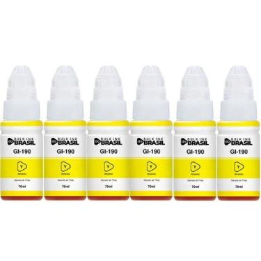 Imagem de Kit 6 Tintas Para G3110, G3111, G4100 G2100 G2110 Gi-190 - Bulk Ink Do