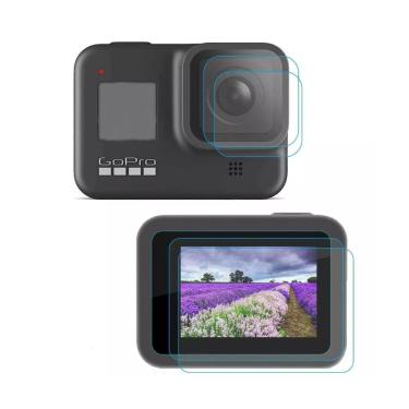 Imagem de Kit Películas para GoPro Hero 8 Black Vidro Temperado - Telesin (2 unid)
