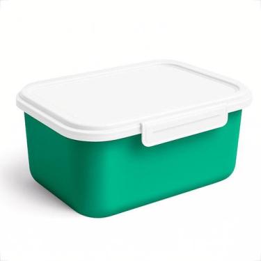 Imagem de Potes Plástico Reutilizável 750ml Kit para Marmitas Refeições com Trav