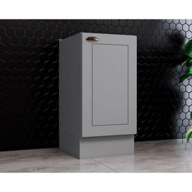 Imagem de Módulo Cozinha Henn Americana Balcão 1 Porta S- Tampo 40cm Cinza