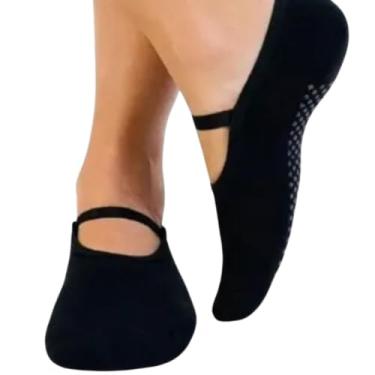 Imagem de Sapatilha Feminina Antiderrapante Dantelle DeMillus - Preta - Tamanho Único - 207850