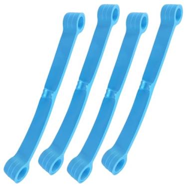 Imagem de Kit 4 Tirante Maquina de Lavar compatível com Brastemp 12kg e 13kg – Peças de Suspensão – Compatível com BWR12 BWK12 BWK13 – Suspensão do Tambor – Substitui W11673948 – Azul