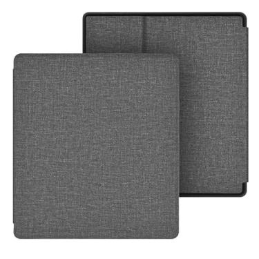 Imagem de Yzlvigrous Textura de Pano Capa para Kindle Oasis 9th/10th Gen 2017/2019, Capa Ultrafina com PC Back, Modelo: CW24WI/S8IN4O, Tampa de 7 Polegadas com Recurso de Agueira do Sono Auto