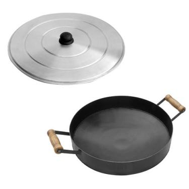 Imagem de Kit Disco Arado 43cm Borda 7cm 51.1 E Tampa Alumínio 160.2 - Papalégua