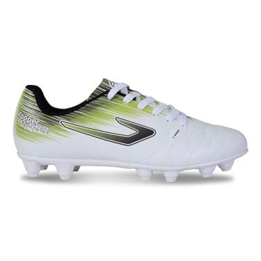 Imagem de Chuteira Topper Flame Campo Branco/Preto/Verde,39